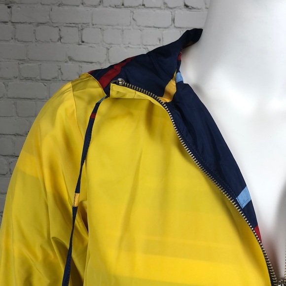 0X 1X 2X Charter Club Yellow Reversible Anorak Jacket Plus Size - Picture 7 of 9